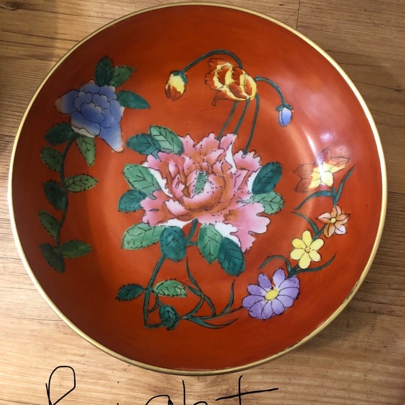 Mid 20th Century Chinese Blossom Enamel Brass Encased Bowl - Picture 6 of 16